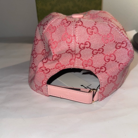 New Gucci Pink Monogram Ball Cap women’s hat - Picture 3 of 5